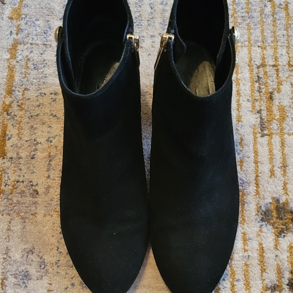 Talbots Black Suede Booties (Sz 7) - Picture 2 of 2